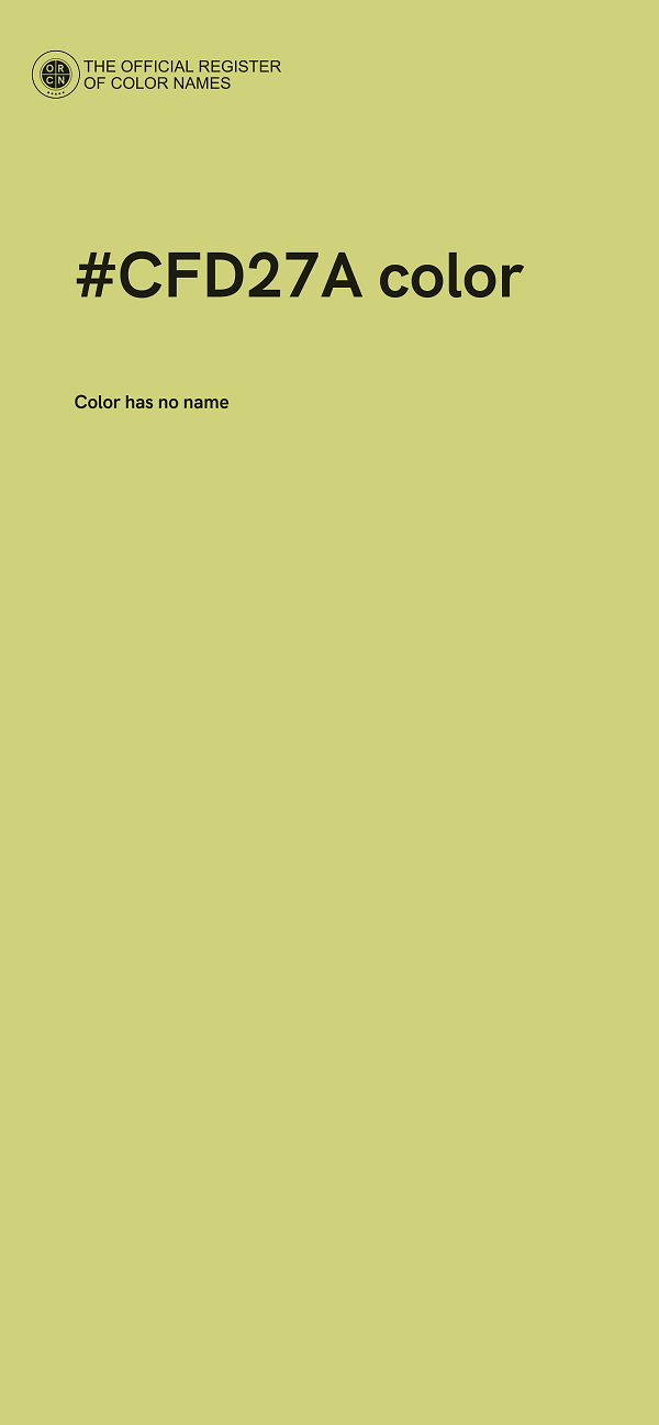 #CFD27A color image