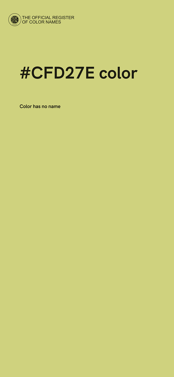 #CFD27E color image