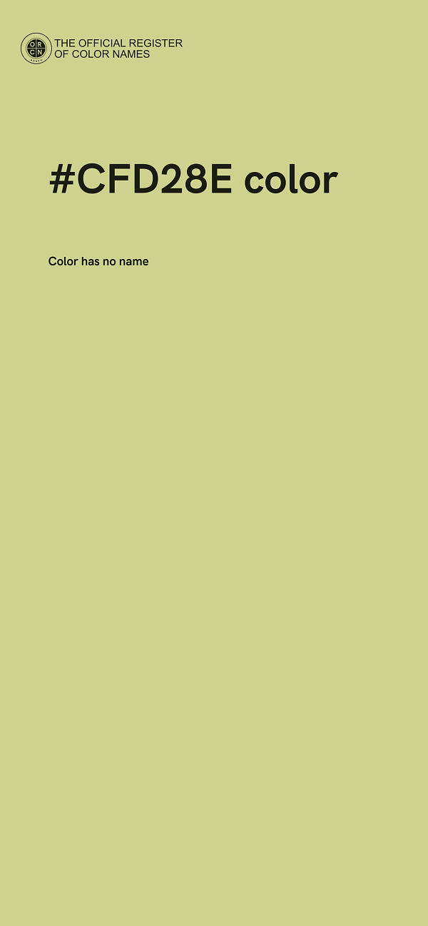 #CFD28E color image