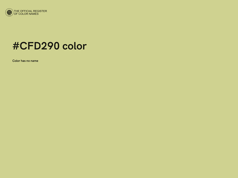 #CFD290 color image