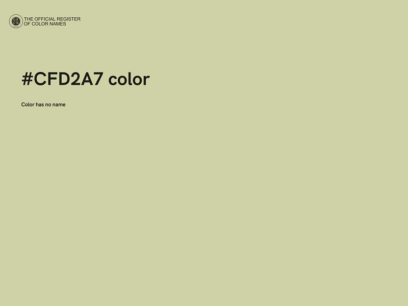 #CFD2A7 color image