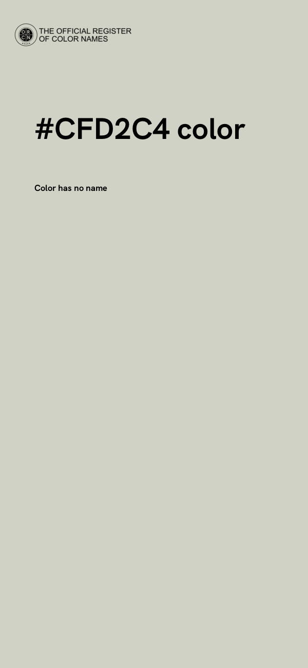 #CFD2C4 color image