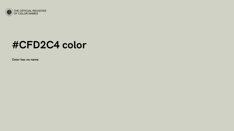 #CFD2C4 color image