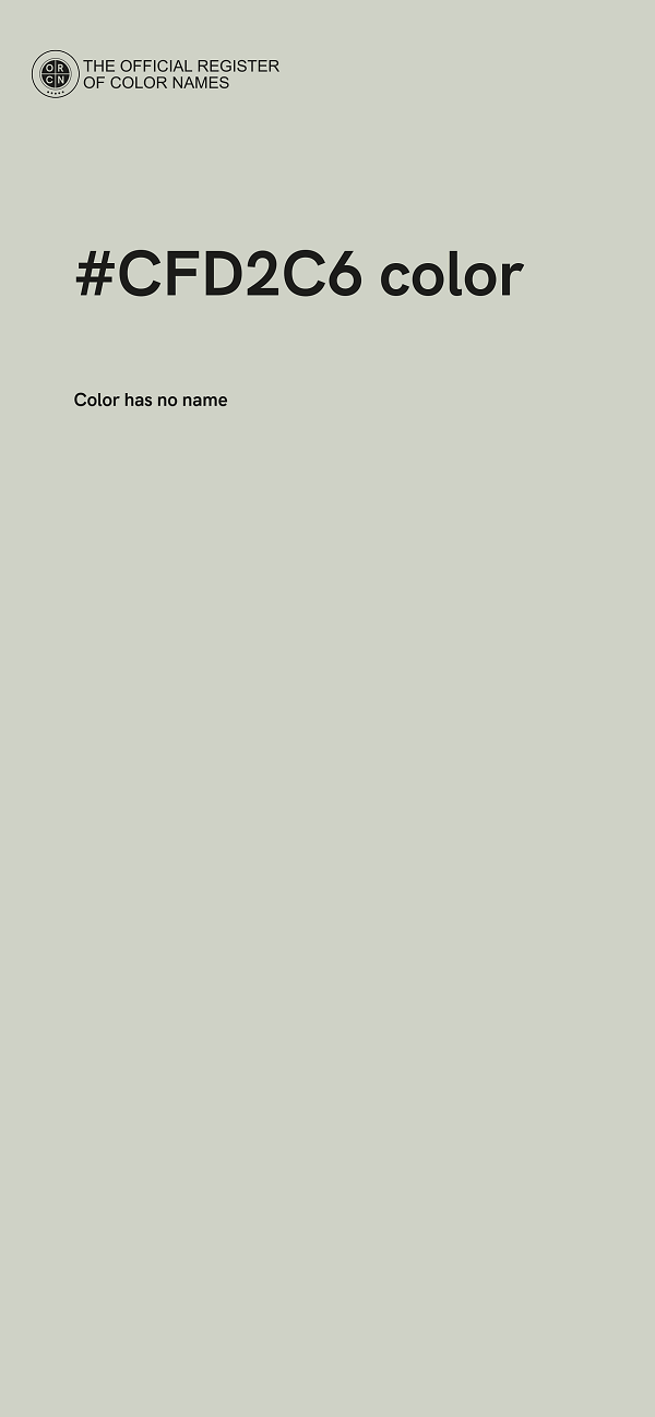 #CFD2C6 color image