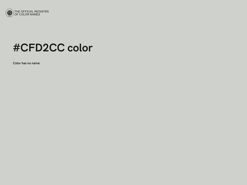 #CFD2CC color image