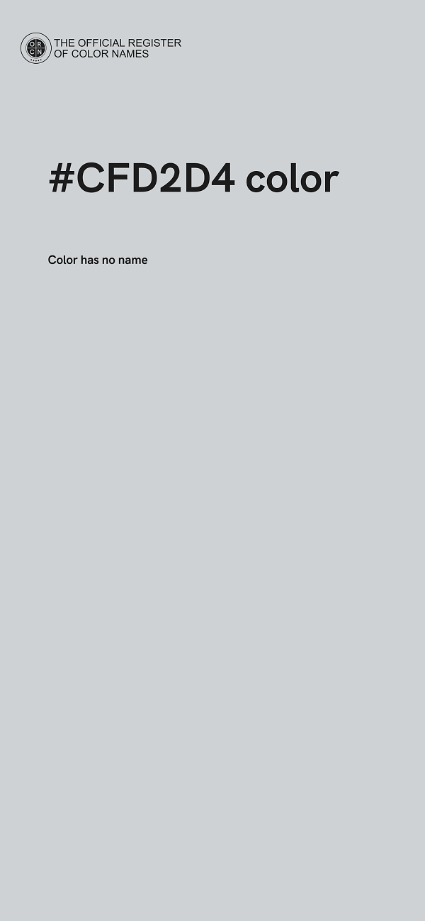 #CFD2D4 color image