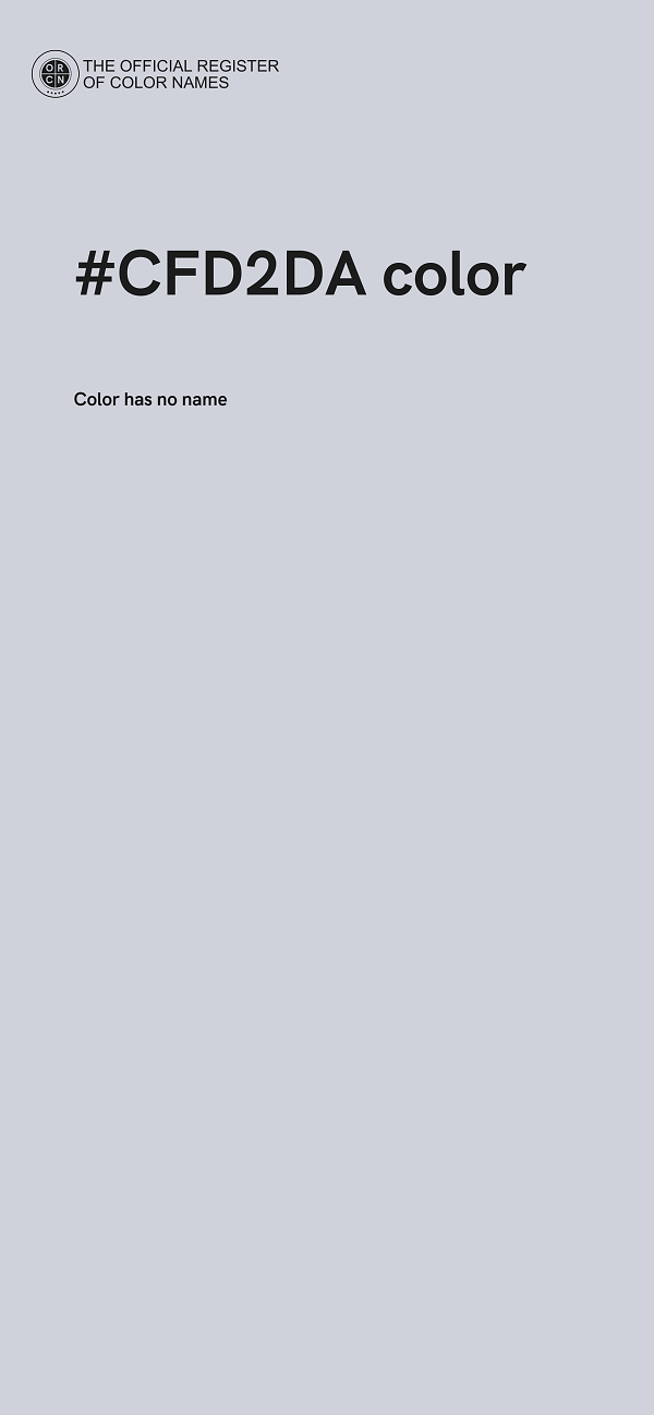 #CFD2DA color image