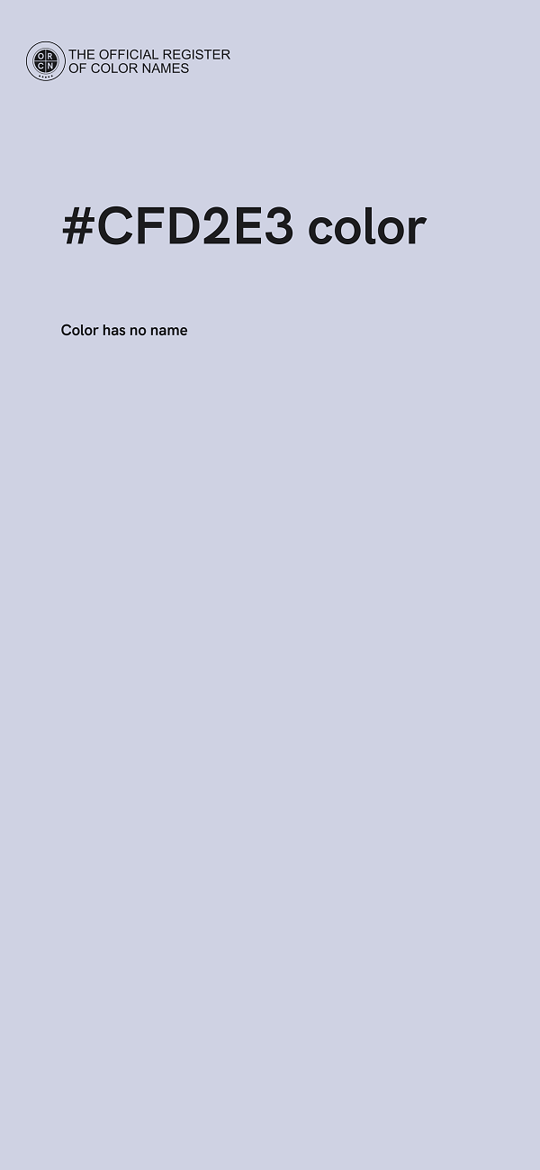 #CFD2E3 color image