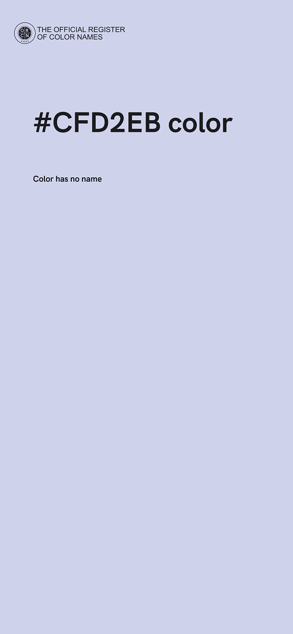 #CFD2EB color image