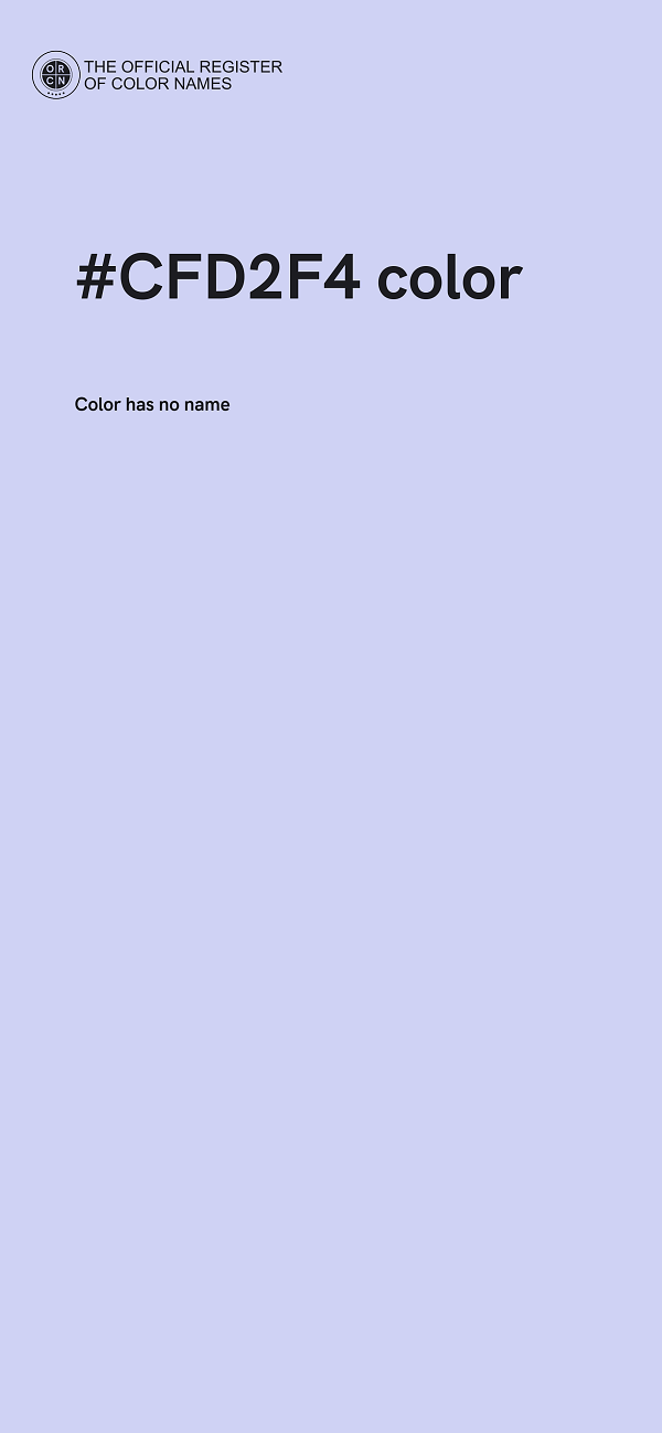 #CFD2F4 color image