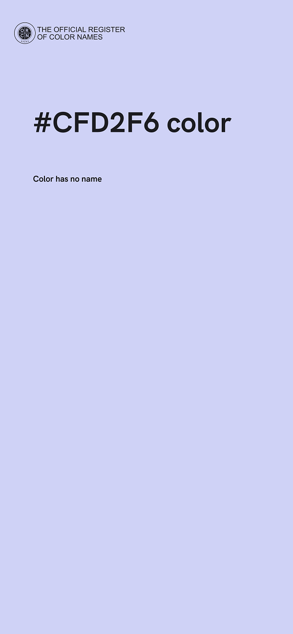 #CFD2F6 color image