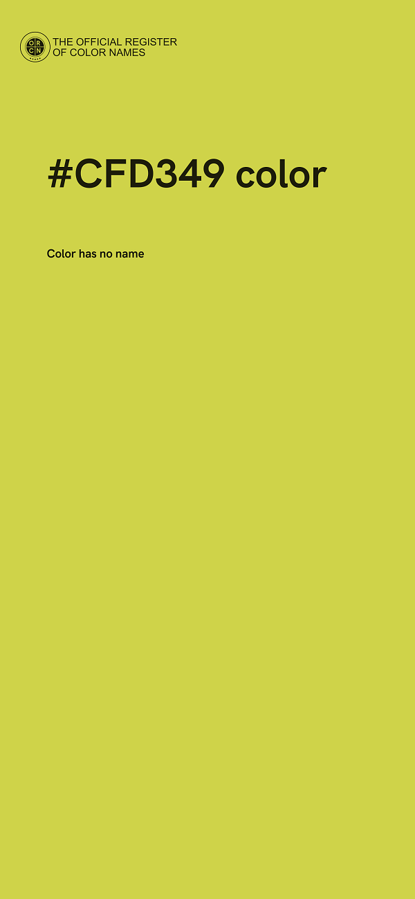 #CFD349 color image