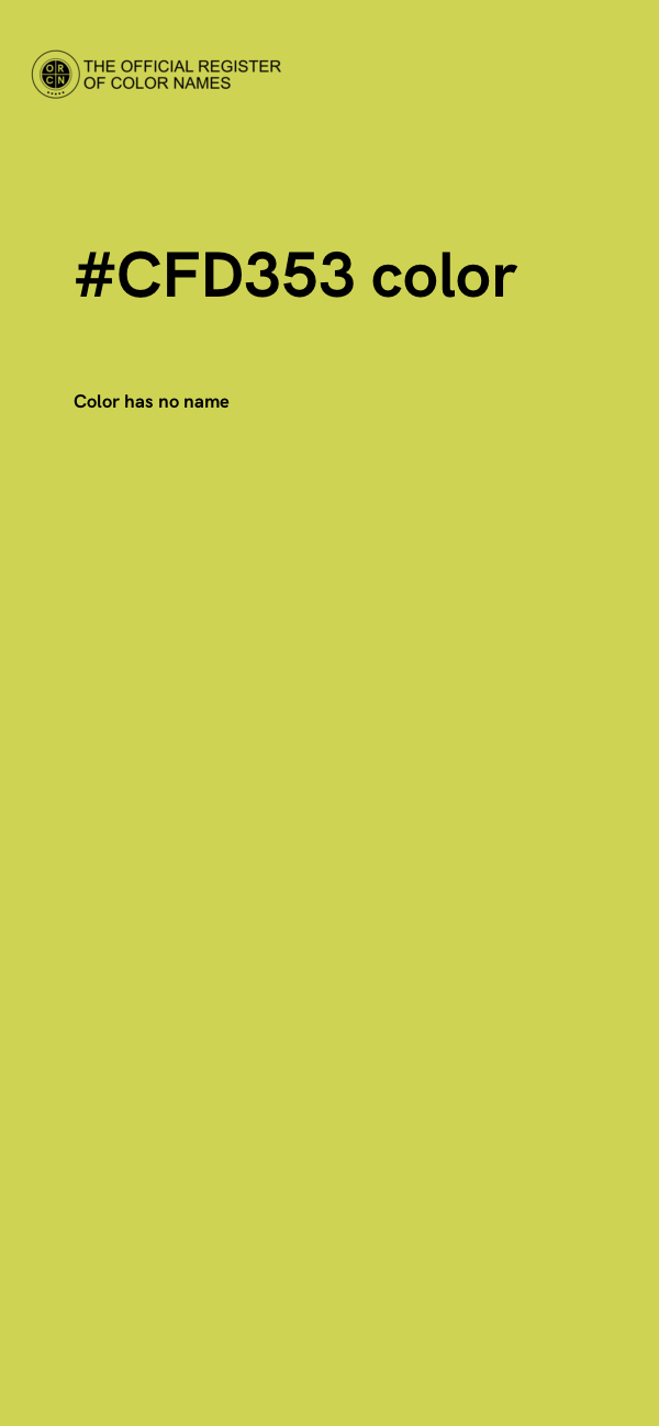 #CFD353 color image