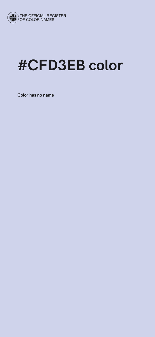 #CFD3EB color image
