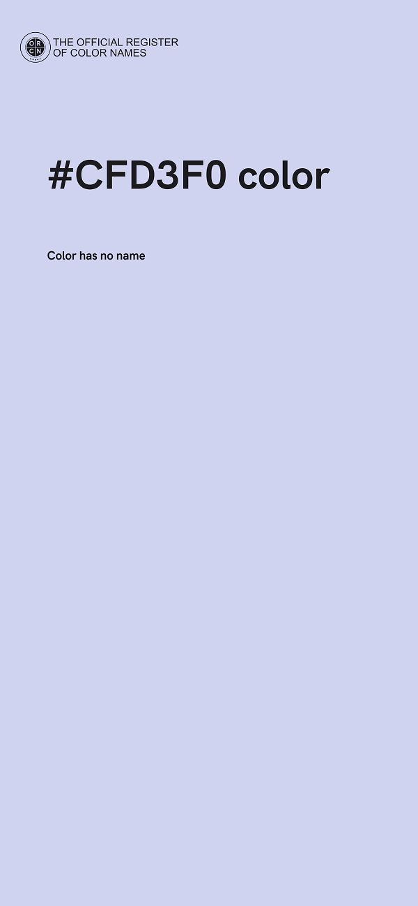 #CFD3F0 color image