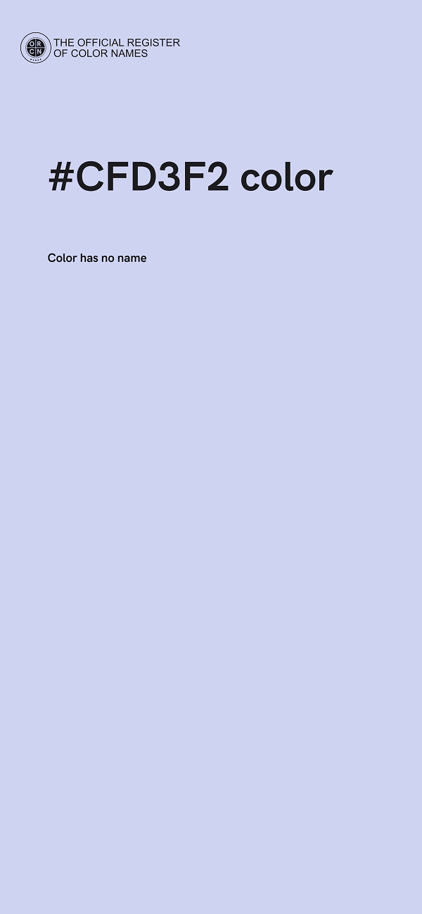 #CFD3F2 color image