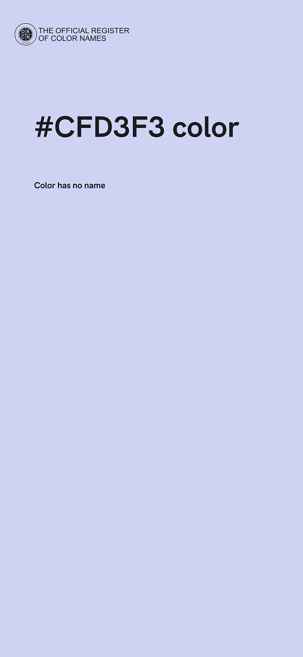 #CFD3F3 color image