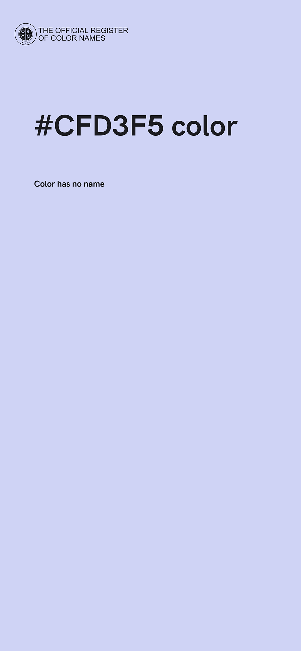 #CFD3F5 color image