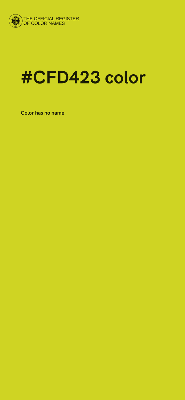 #CFD423 color image