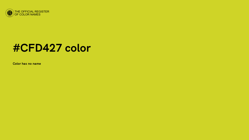 #CFD427 color image