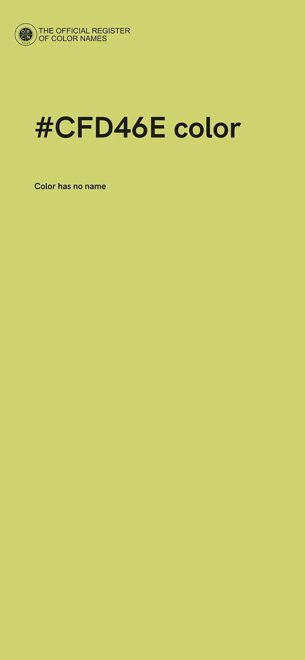 #CFD46E color image
