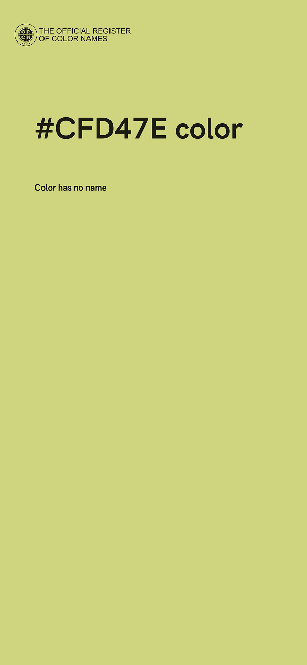 #CFD47E color image