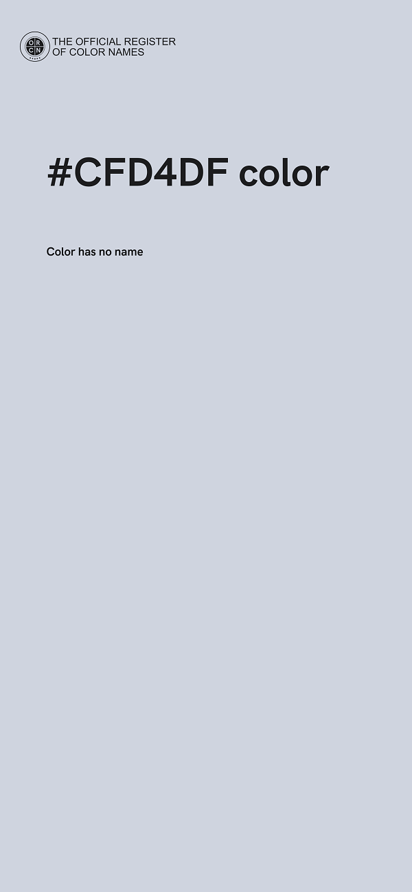 #CFD4DF color image