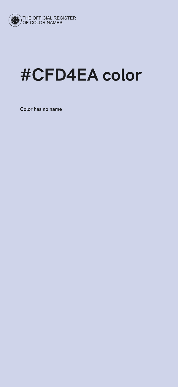 #CFD4EA color image
