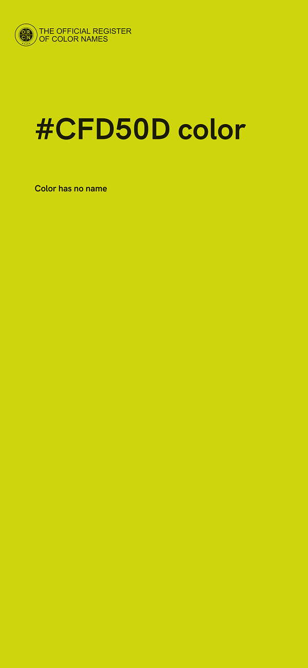 #CFD50D color image