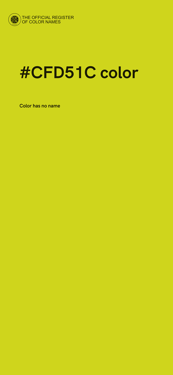 #CFD51C color image