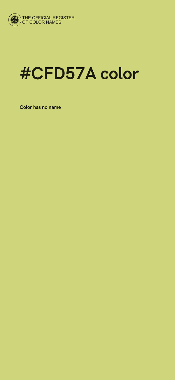 #CFD57A color image