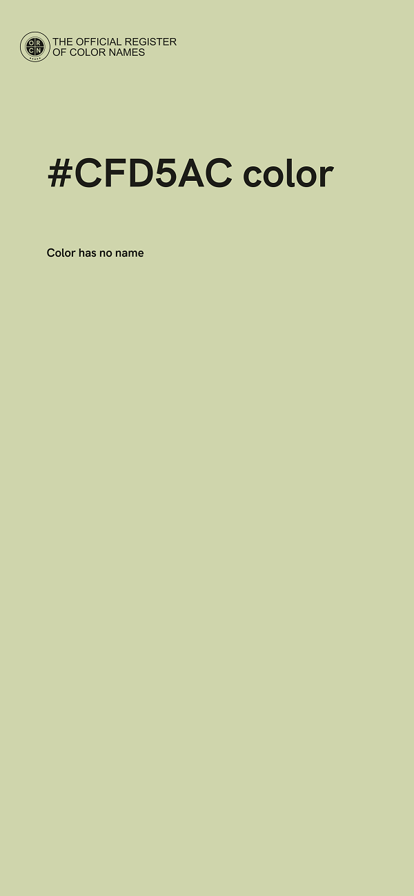 #CFD5AC color image