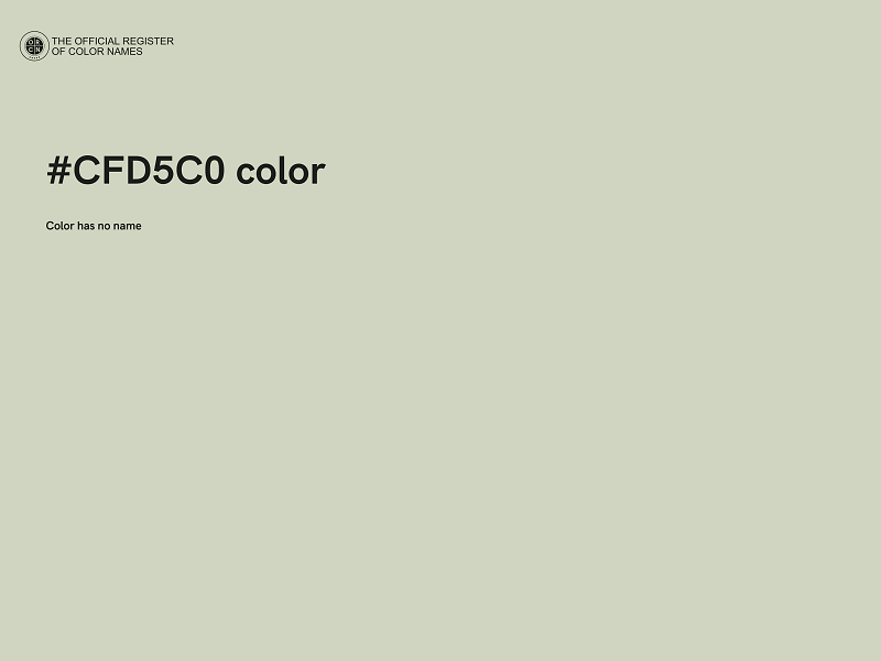 #CFD5C0 color image