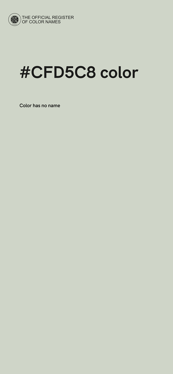 #CFD5C8 color image