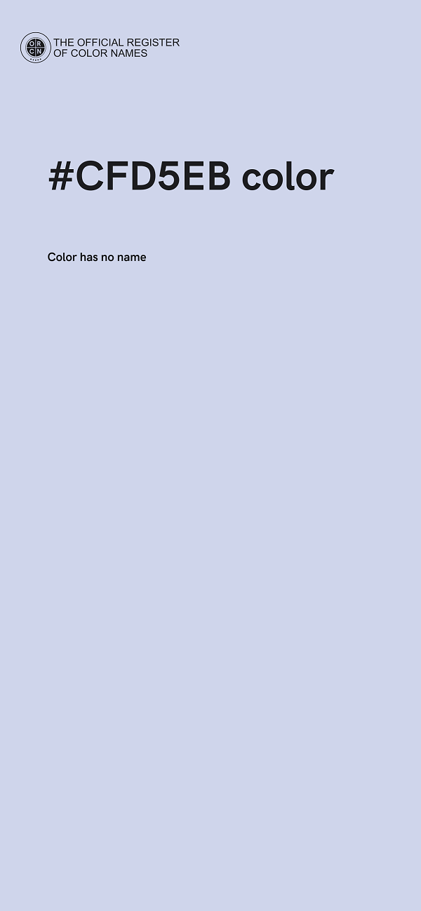 #CFD5EB color image