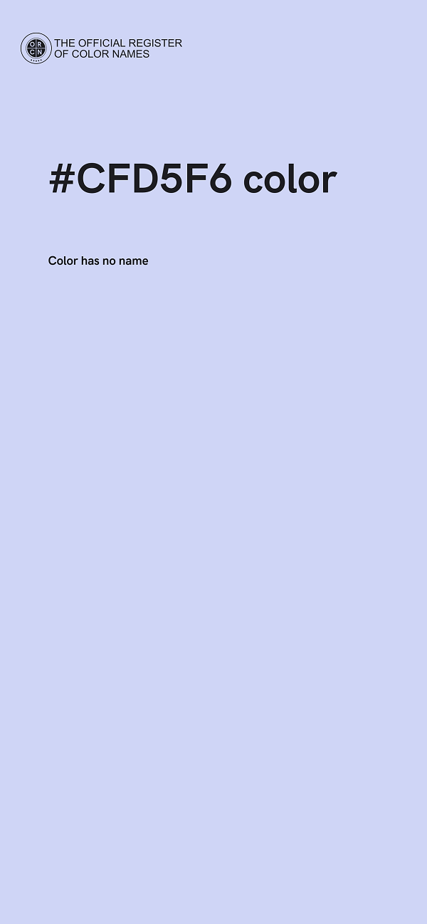 #CFD5F6 color image