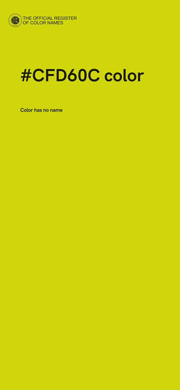 #CFD60C color image