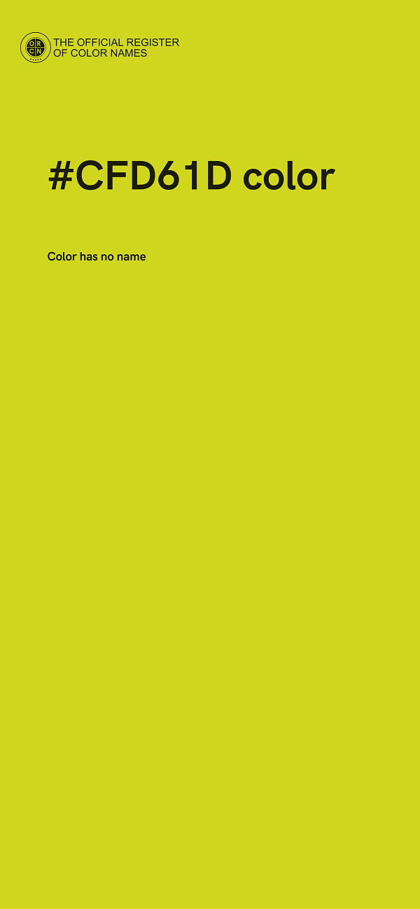 #CFD61D color image