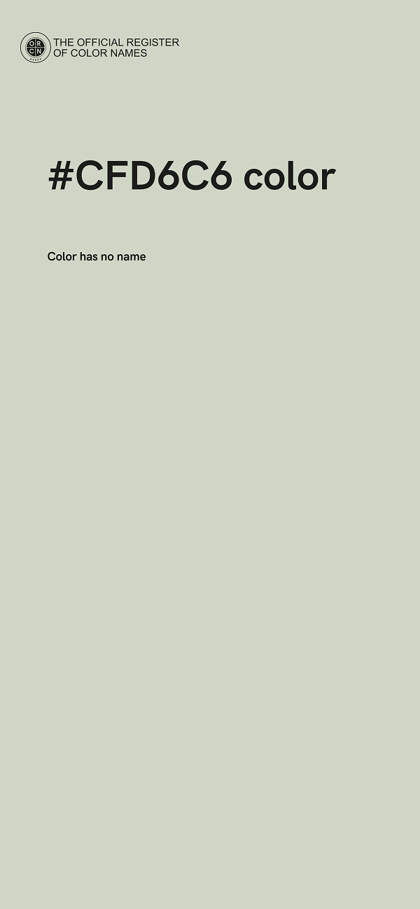 #CFD6C6 color image