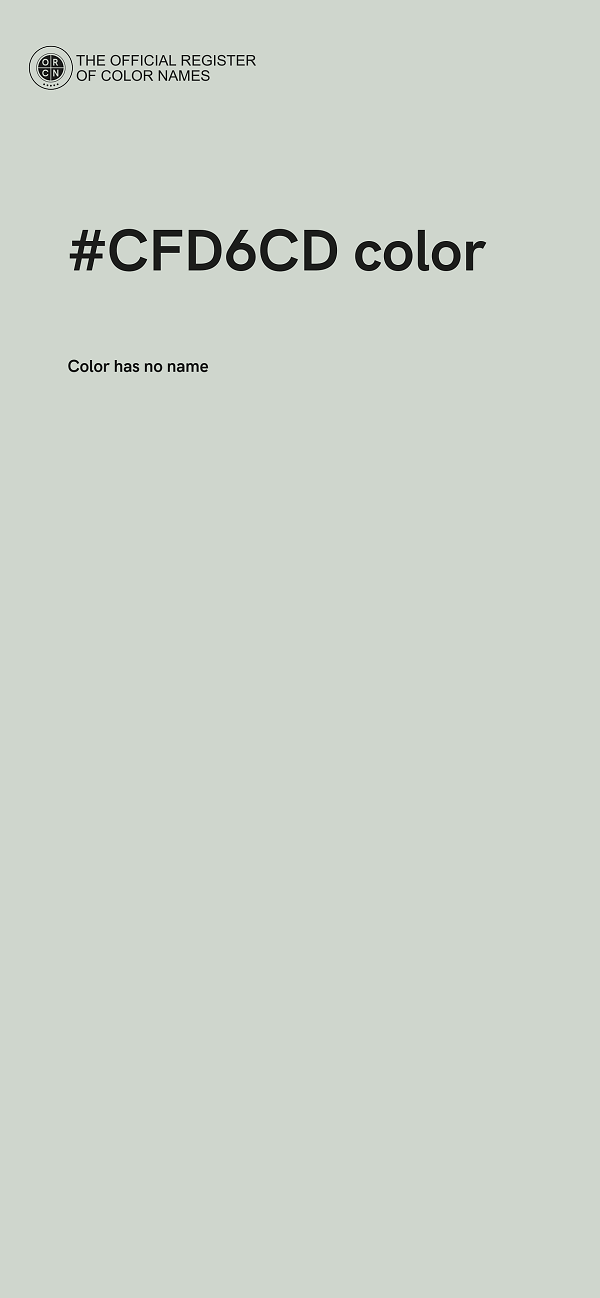 #CFD6CD color image