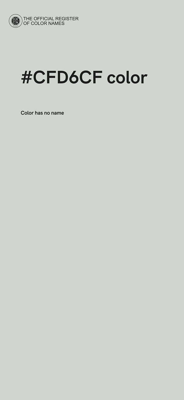 #CFD6CF color image