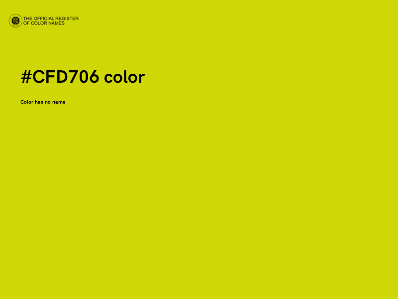 #CFD706 color image