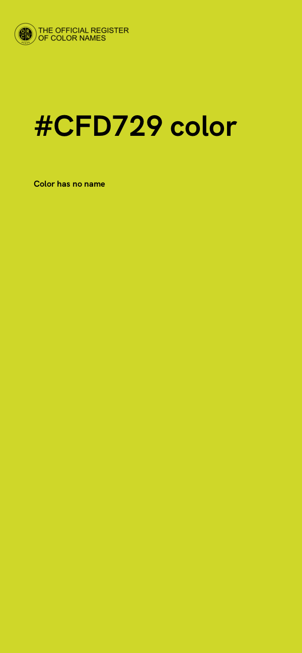 #CFD729 color image