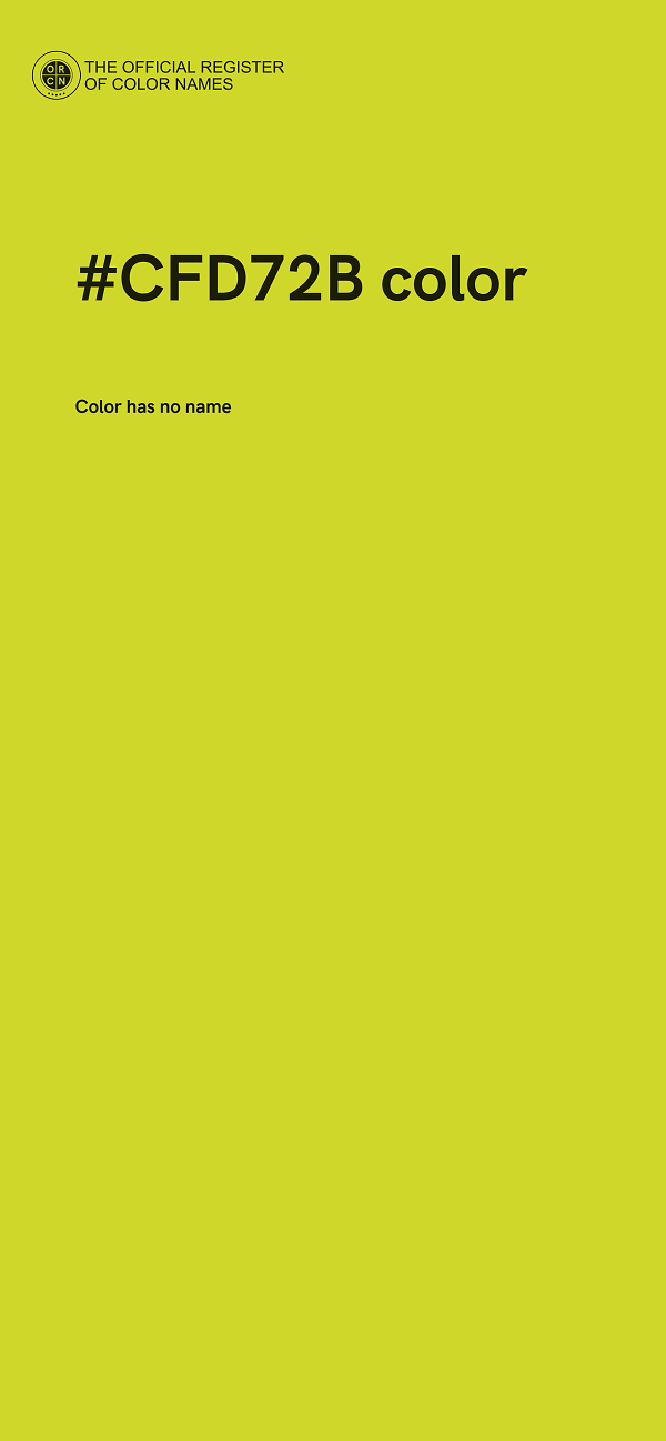 #CFD72B color image