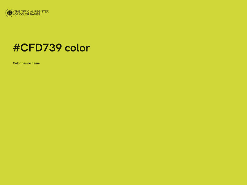 #CFD739 color image