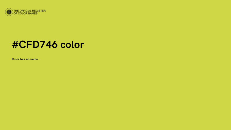 #CFD746 color image