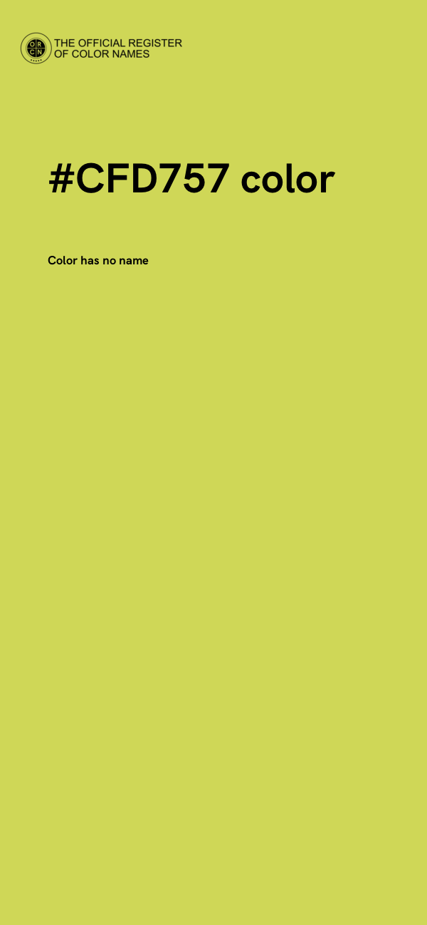 #CFD757 color image