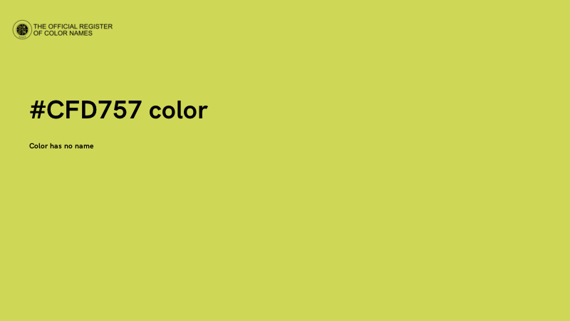 #CFD757 color image