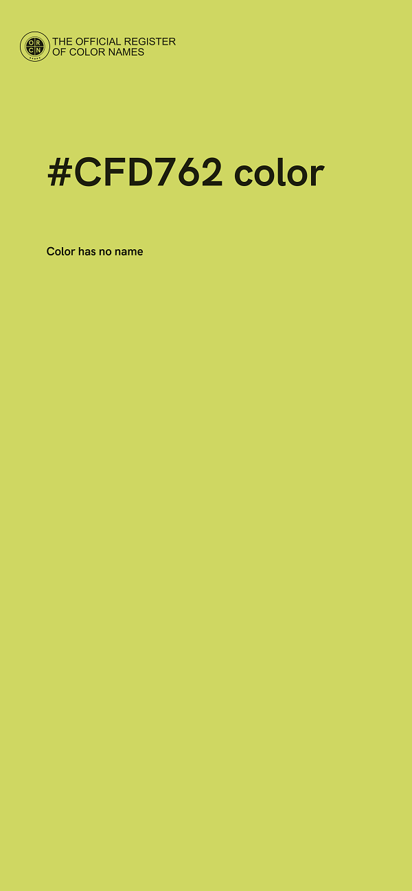 #CFD762 color image