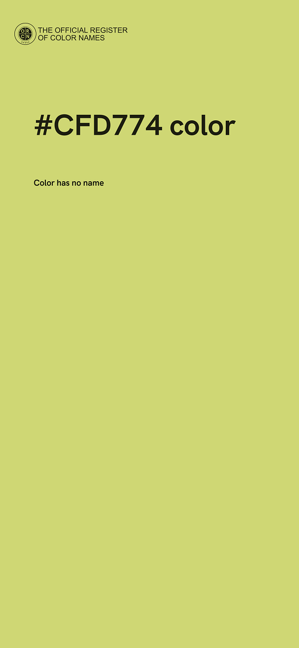 #CFD774 color image